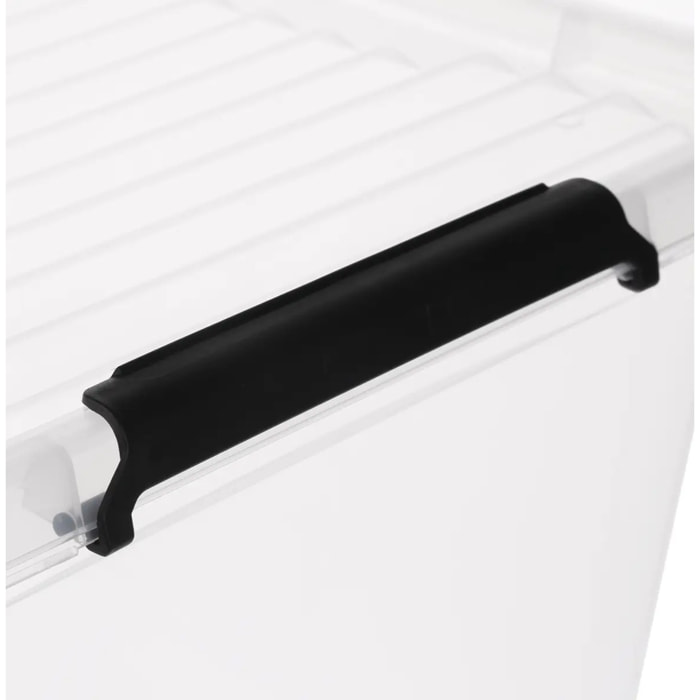 Boîte en plastique transparente 32L Clip N' Box