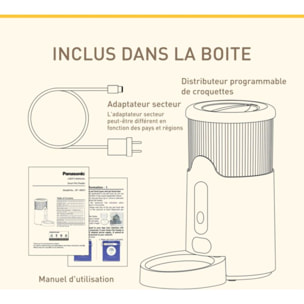 Distributeur de croquettes PANASONIC intelligent pour animaux CP-JNF01-W