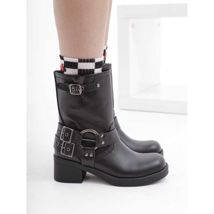 BIKER TACCO CHOCOLA' NERO