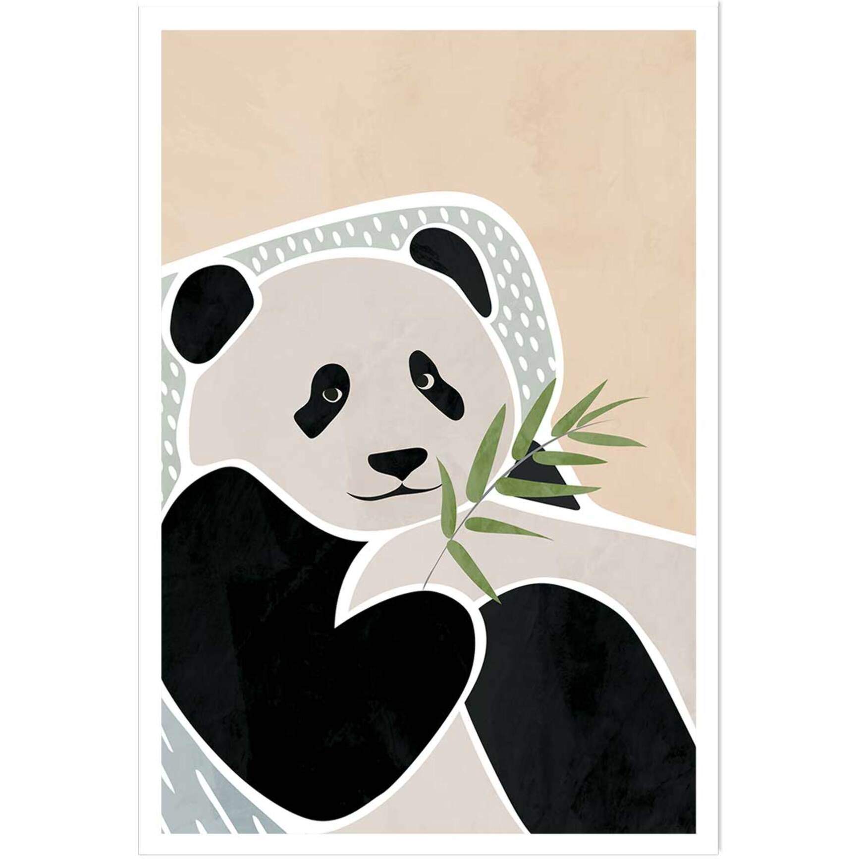Affiche enfant panda  Affiche seule