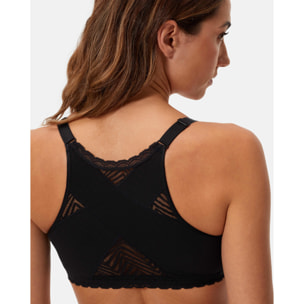 Sujetador Ideal Posture sin aros. Con apertura frontal.