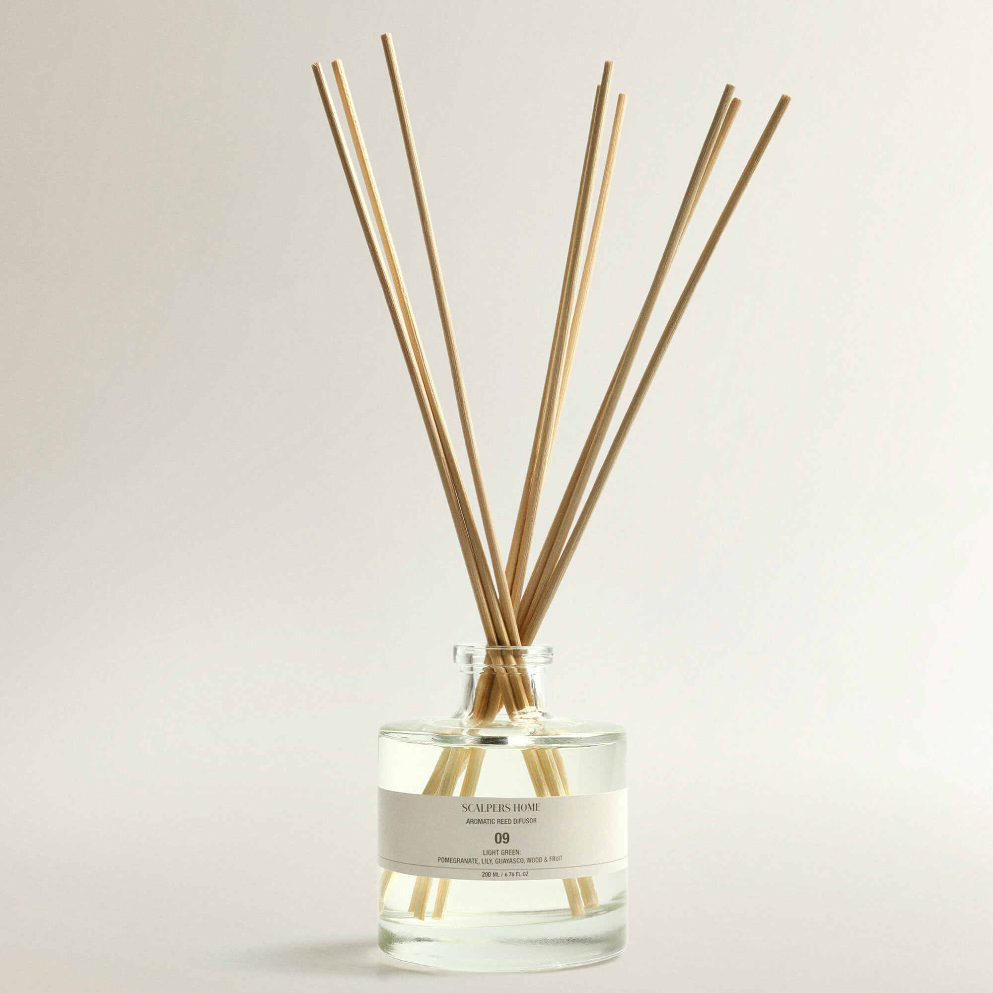 Set de 2 difusores mikado de 200ml aroma light green scalpers