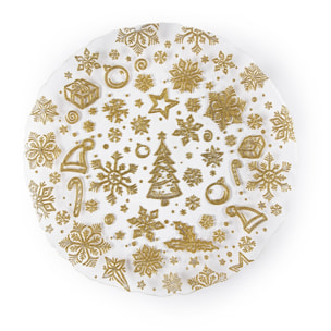 Set 2 Piatti Excelsa - Gold, Vetro Multicolore