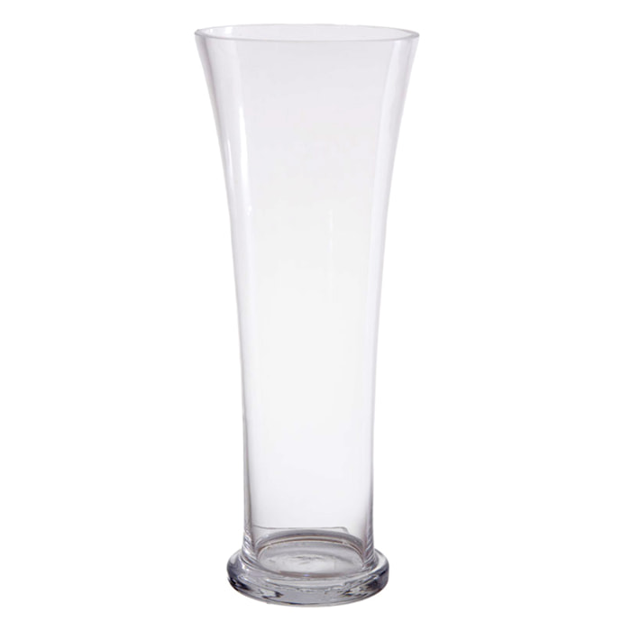 Vaso Forma Aperta. Altezza 35 Cm - Pezzi 3 - 13,8X35X13,8cm - Colore: Incolore - Bianchi Dino - Vasi E Cont. Vetro, Alzate