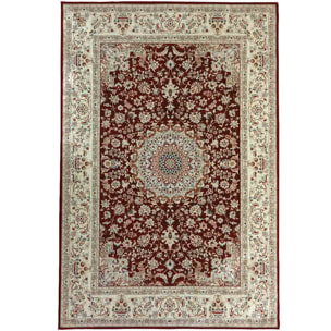 Tappeto Stile Persiano Finta Seta Colore Rosso