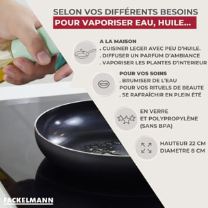 Vaporisateur rechargeable multifonctions en verre Fackelmann Océan