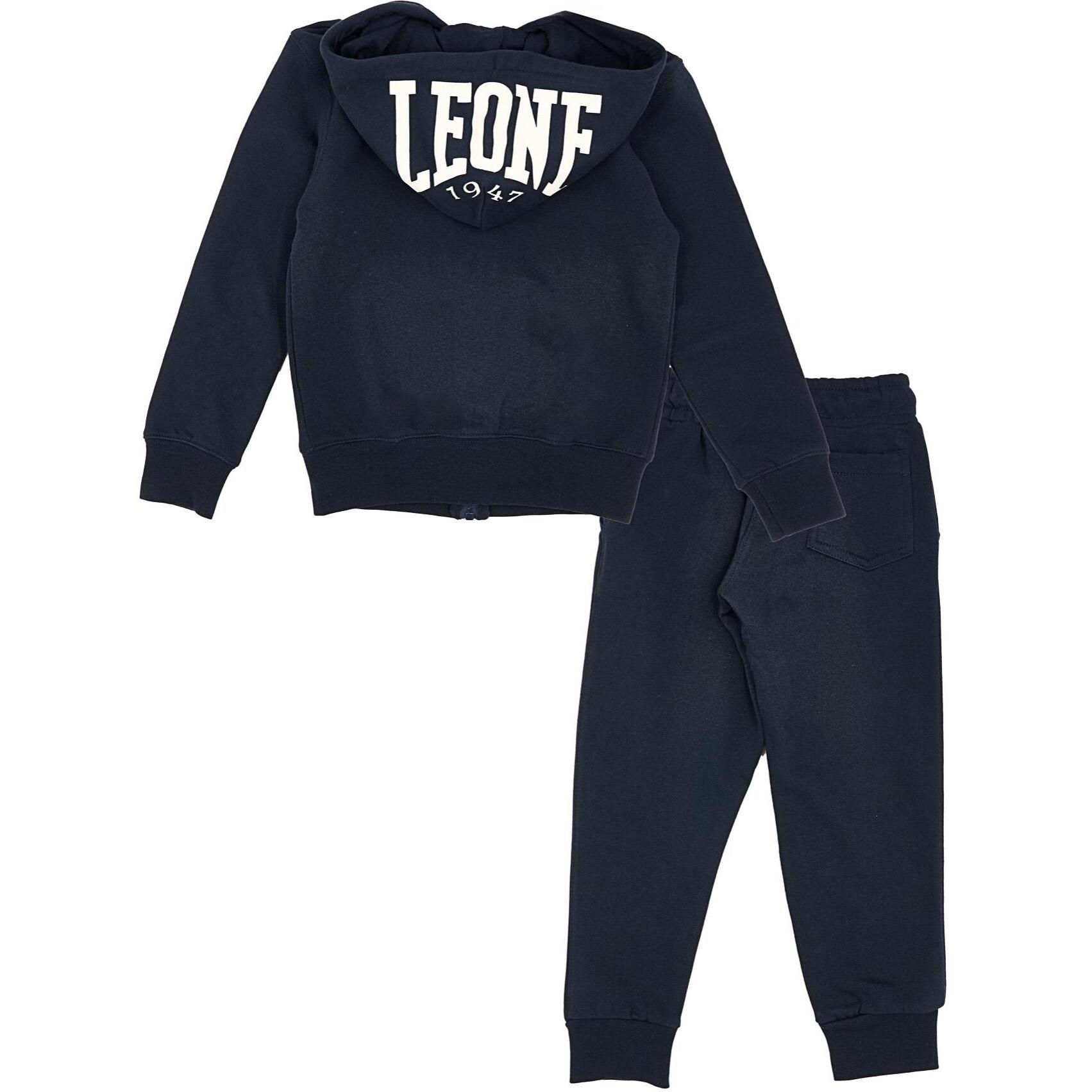 Chándal con capucha Lion para niño, chándal con cremallera completa Lion Fluo