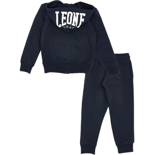 Chándal con capucha Lion para niño, chándal con cremallera completa Lion Fluo