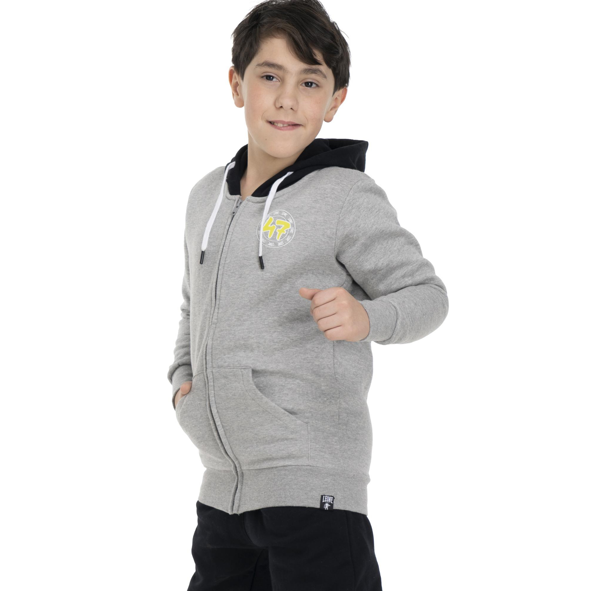 Tuta da bambino con cappuccio e full zip Basic