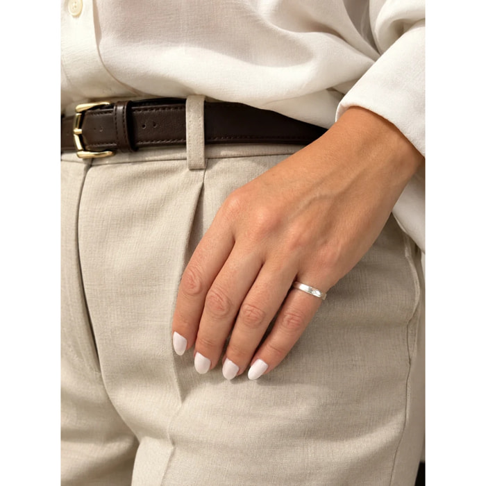 Pack alianzas mini laton plata 10µ