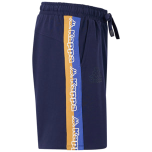Kappa - Pantaloni Corti Uomo Blu - Logo Tape Gerri
