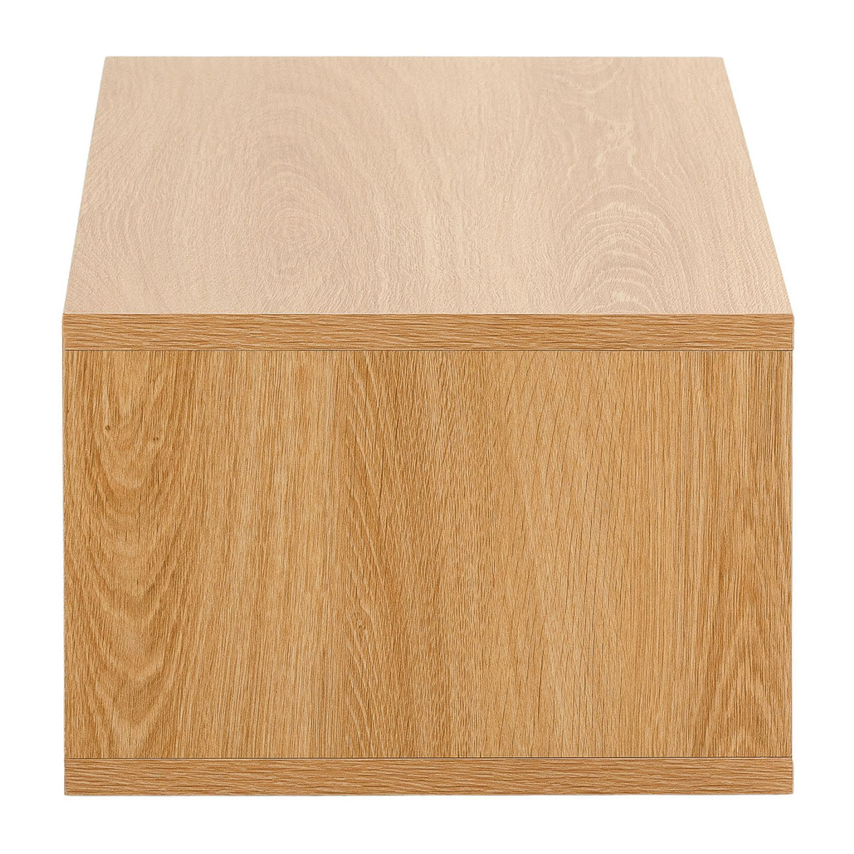 Mesa consola suspendida Auri 2 cajones efecto Roble