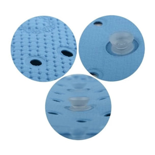 Tapis Fond de baignoire PVC ALASKA Bleu Bermuda Spirella