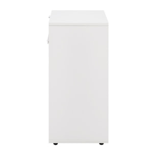 Mobile libreria con 4 cubi con 2 ante bianca - Ubli