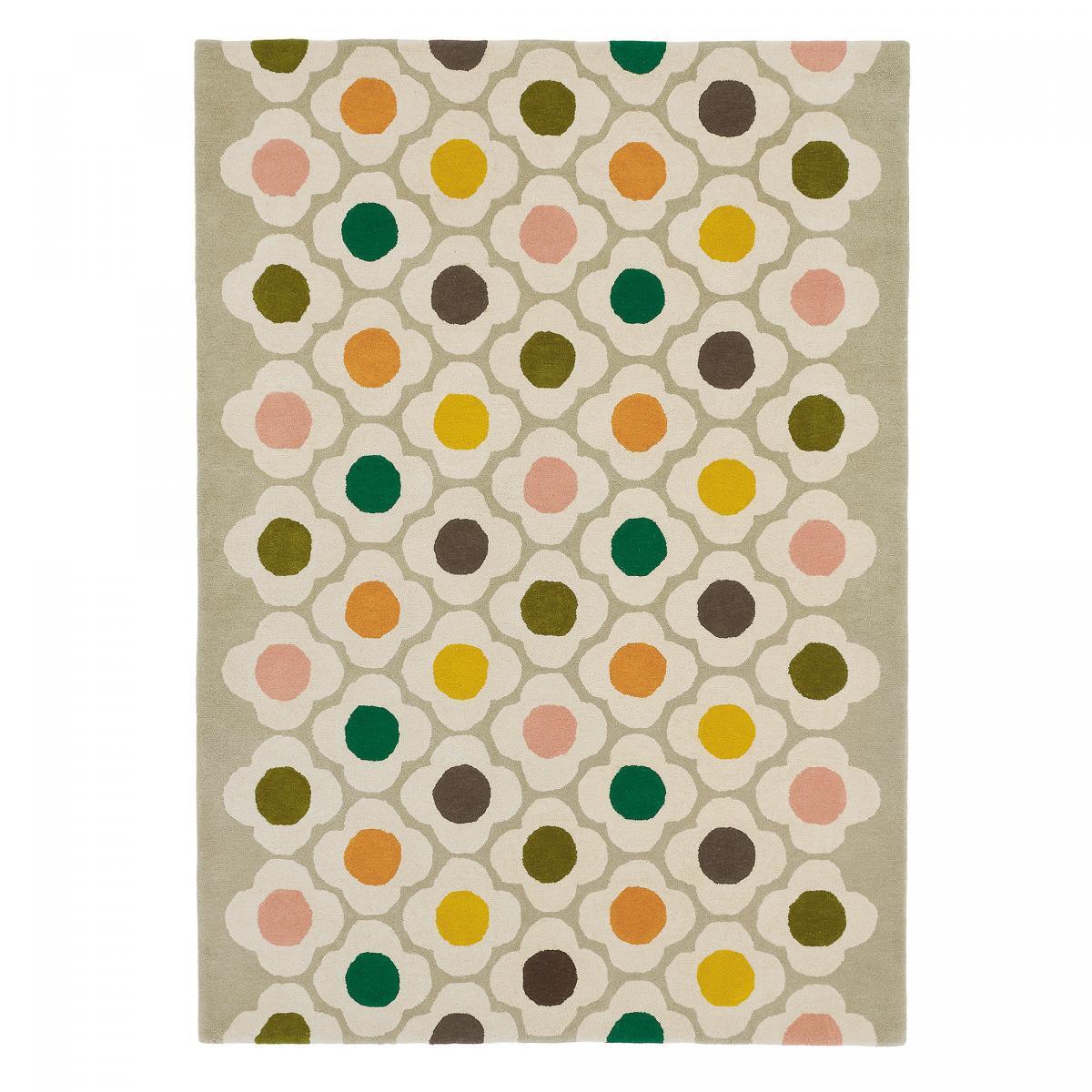 Tapis salon et chambre fait à la main en laine motif scandinave RAPI