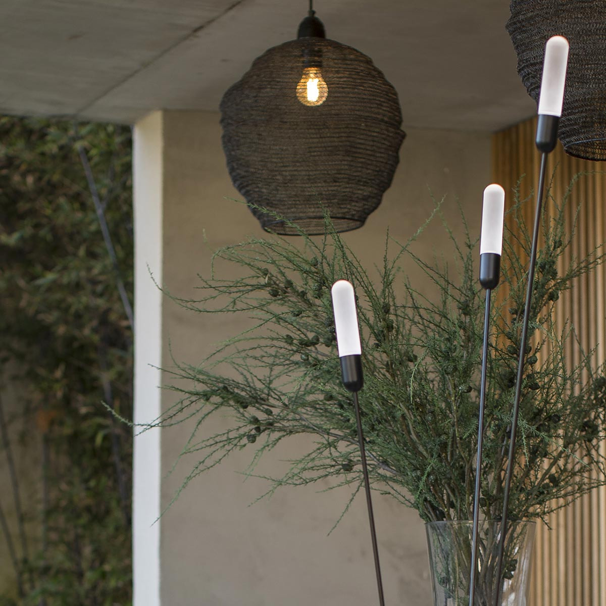 Lampadaire d'extérieur filaire REEDS LED H156cm