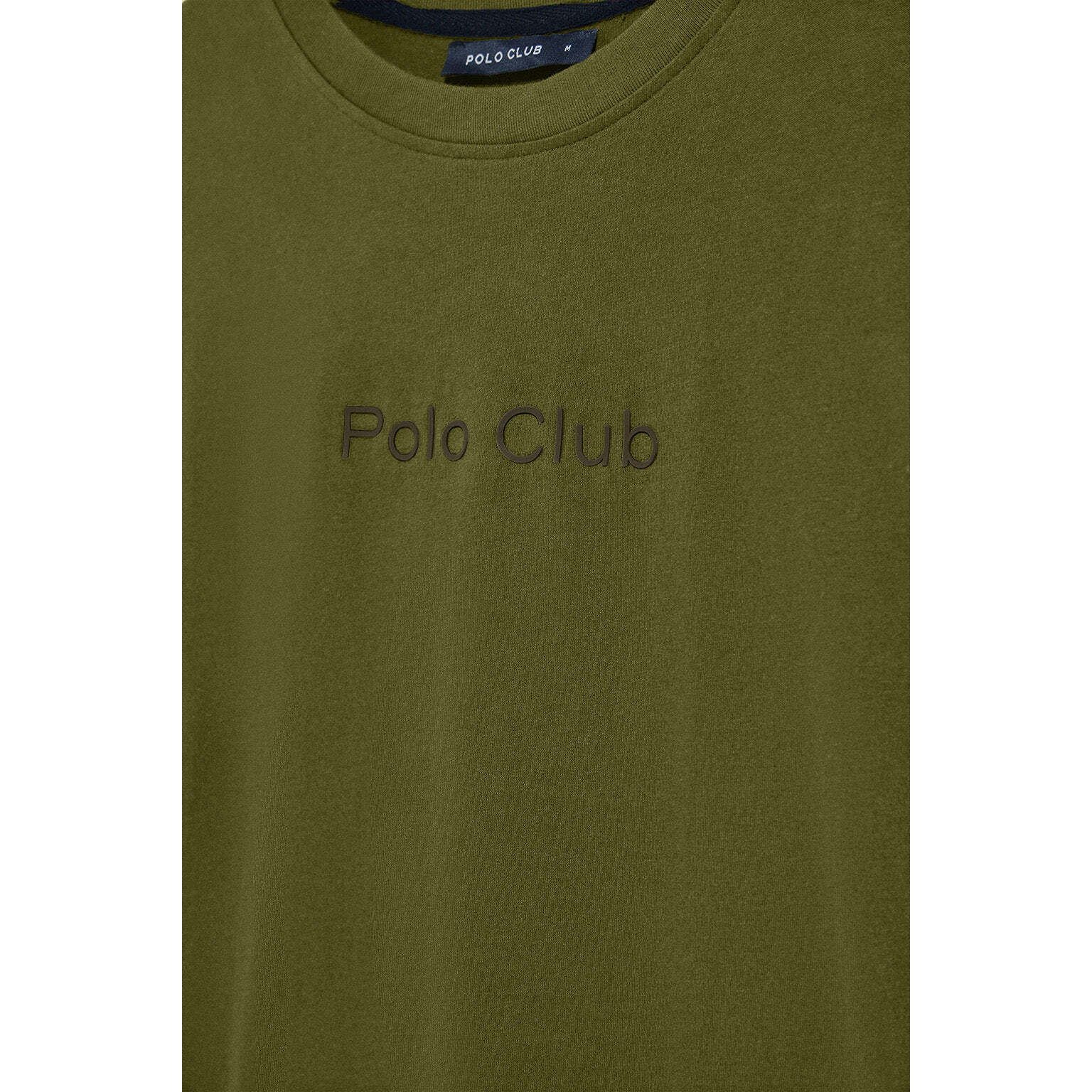 Maglietta verde kaki a maniche corte e a girocollo con logotipo Polo Club
