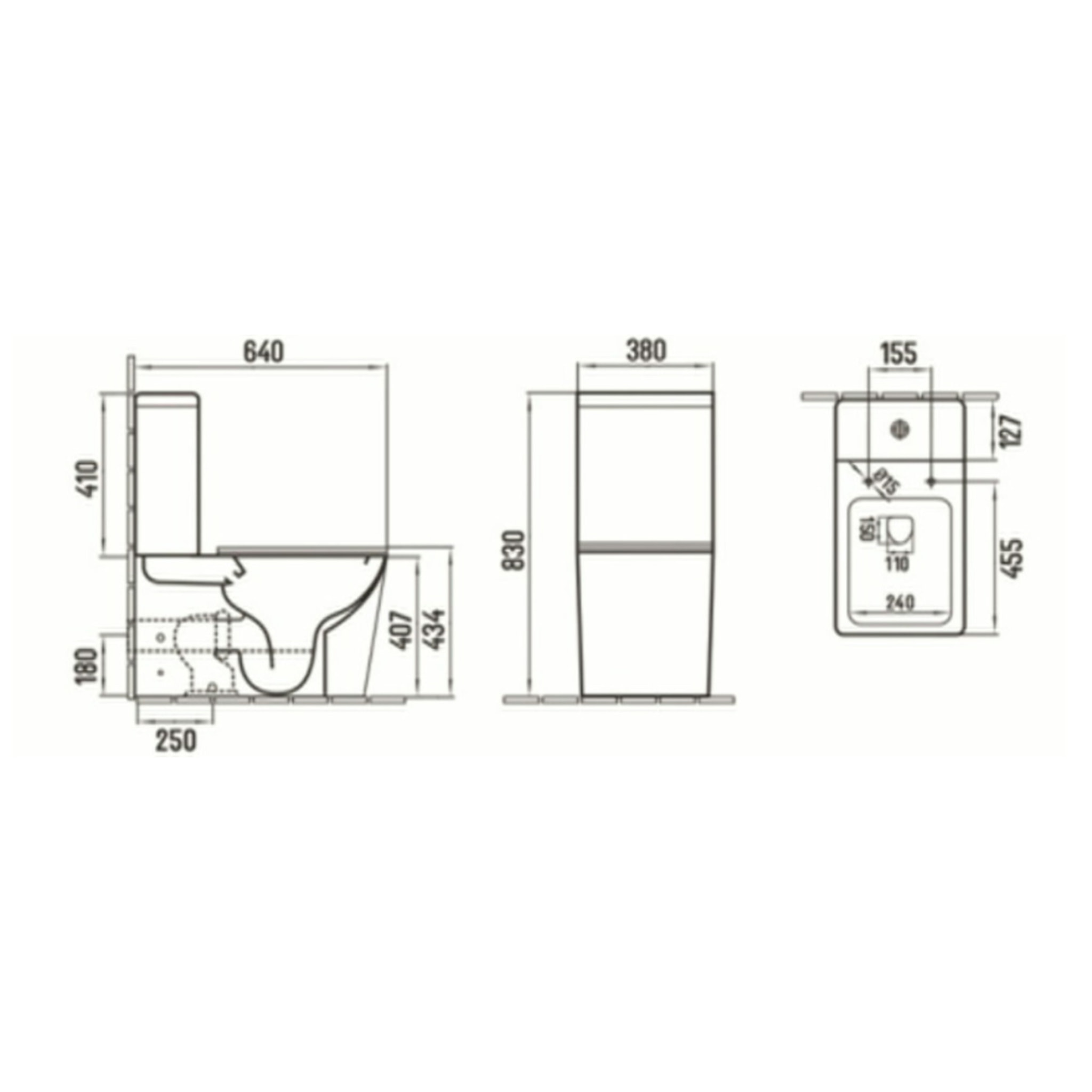 Infinitio kit WC à poser sans bride évacuation vario + abattant SoftClose, blanc (SATINF032SREXPSNM)