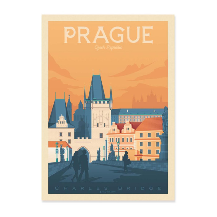 Art-Poster - Prague - Olahoop Travel Posters - 50 x 70 cm