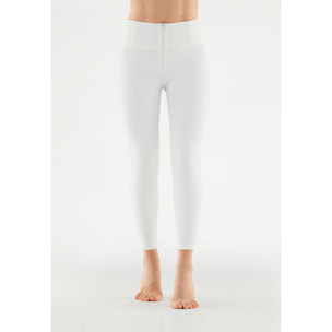 Pantaloni push up WR.UP® 7/8 superskinny vita alta similpelle