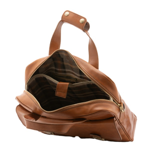 Borsa a mano  unisex In Vera pelle Made in Italy 38x36x10 cm