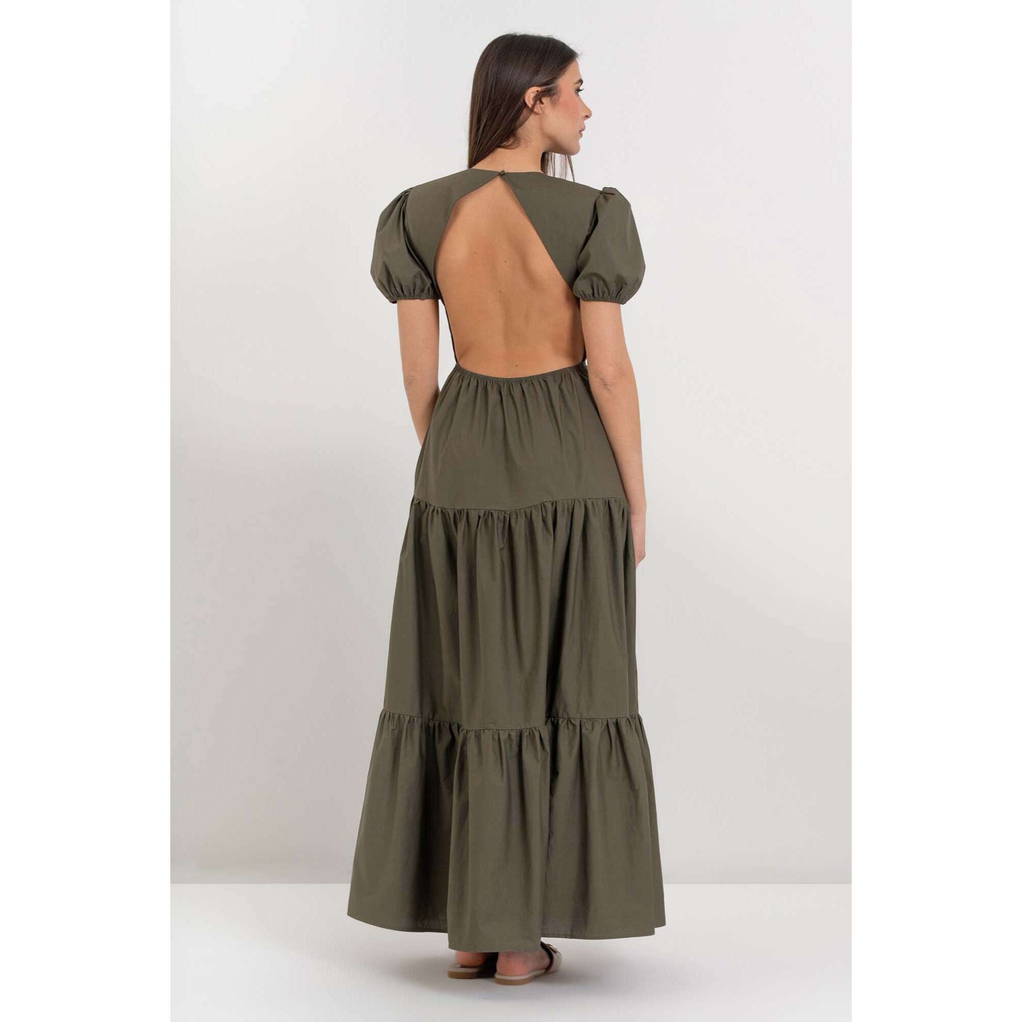 Kocca - Abito lungo da donna in cotone con schiena scoperta Donna