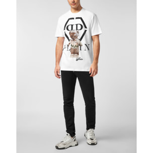 PHILIPP PLEIN Camiseta de cuello redondo y manga larga TEDDY