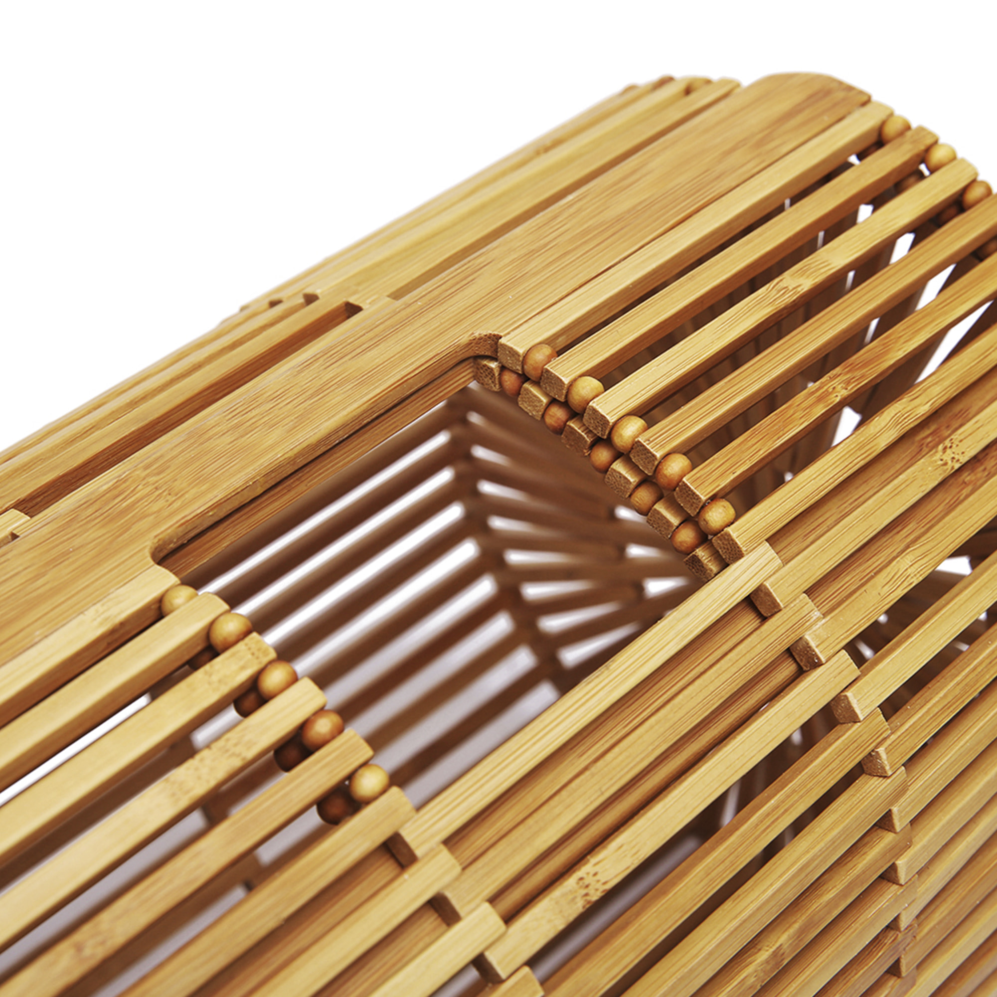 Zoagli borsa a mano in legno di bambù.