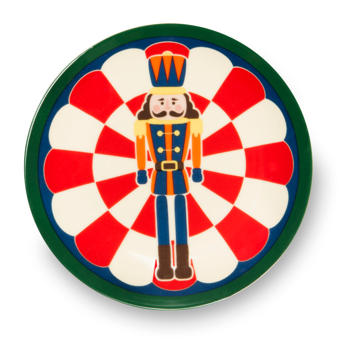 Set 6 Piatti Aperitivo Excelsa - Vintage Christmas, Porcellana Multicolore