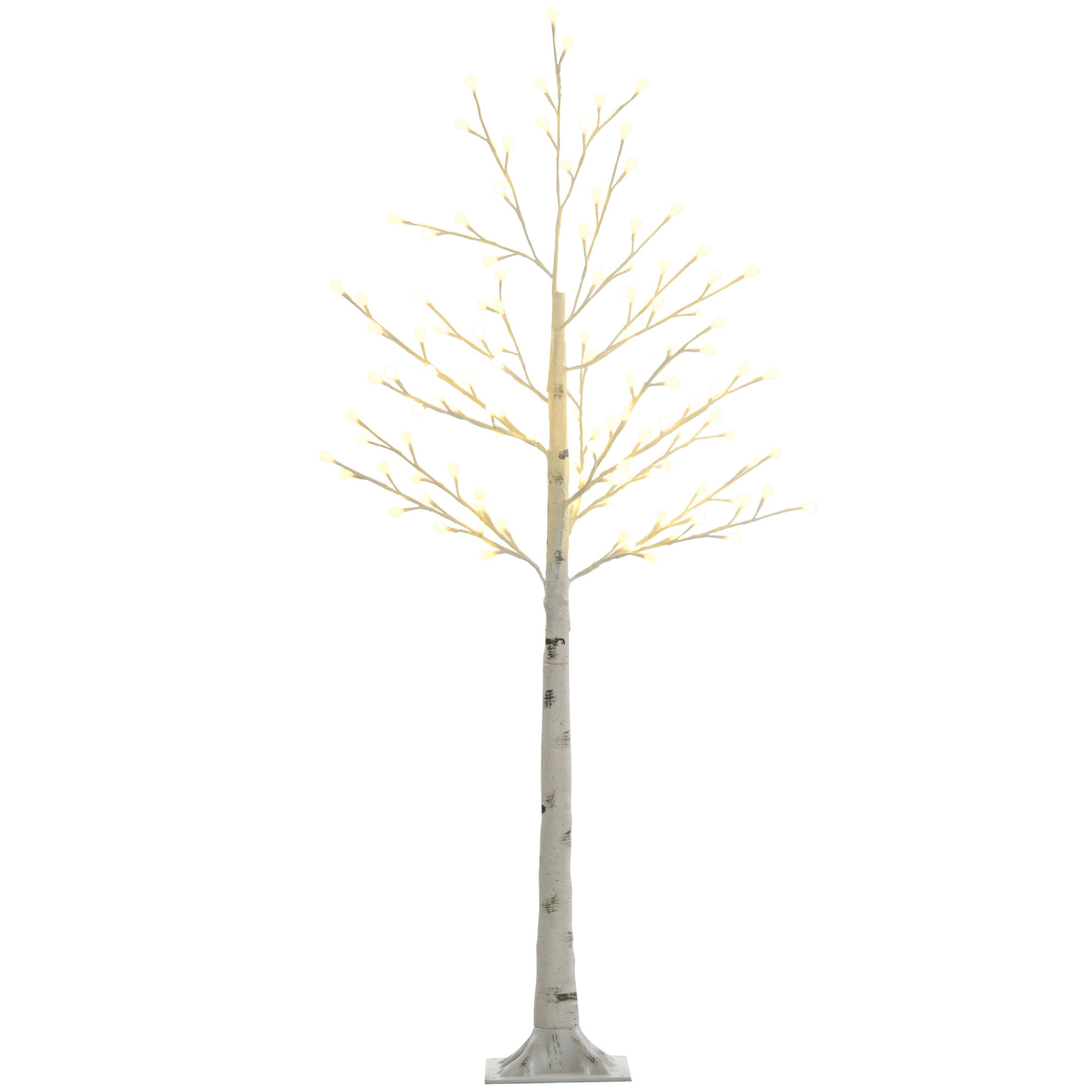 árbol Sintético 150 cm 120 Luces LED IP44 Ajustable en 3 Modos Ramas Flexibles
