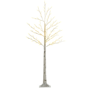 árbol Sintético 150 cm 120 Luces LED IP44 Ajustable en 3 Modos Ramas Flexibles
