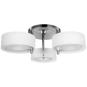 Lámpara de Techo Moderna Lámpara Colgante Gota E27 Iluminación de Techo con Pantalla de Acrílico Lámpara para Salón Dormitorio Comedor Cocina Blanco