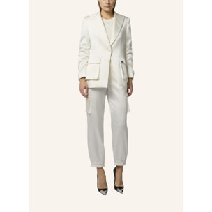 PHILIPP PLEIN Satin Cargo Fit Drawstring Trousers