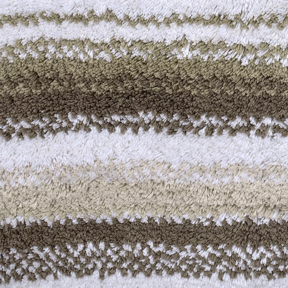 Tapis de bain pur coton 2000 g/m² rayé beige Venice beige