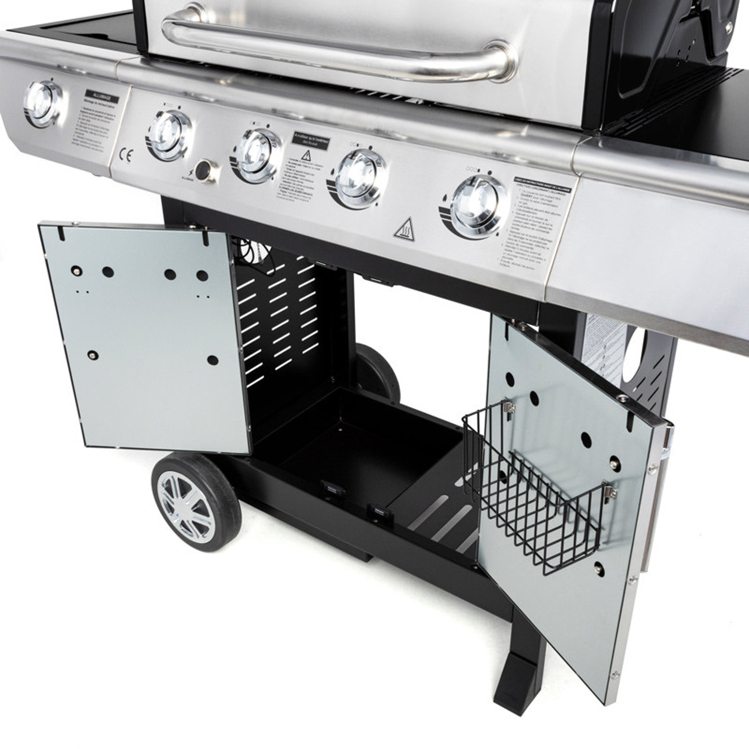 Barbecue au gaz BRISBANE - 4 brûleurs 14kW + plaque de cuisson