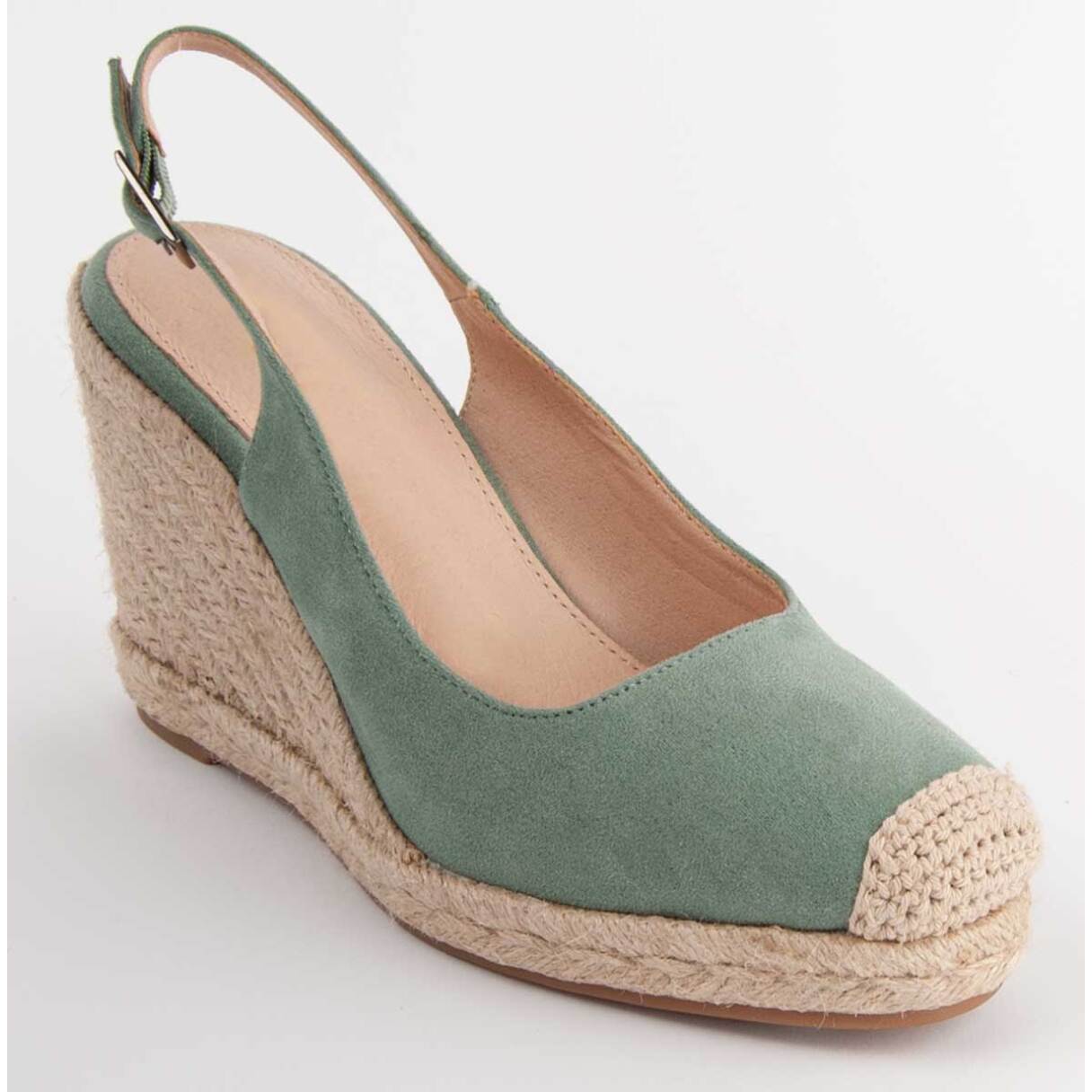 Alpargata De Cuña - Verde - Altura: 8 Cm