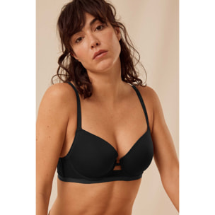 Reggiseno imbottito con ferretto nero, coppe B e C