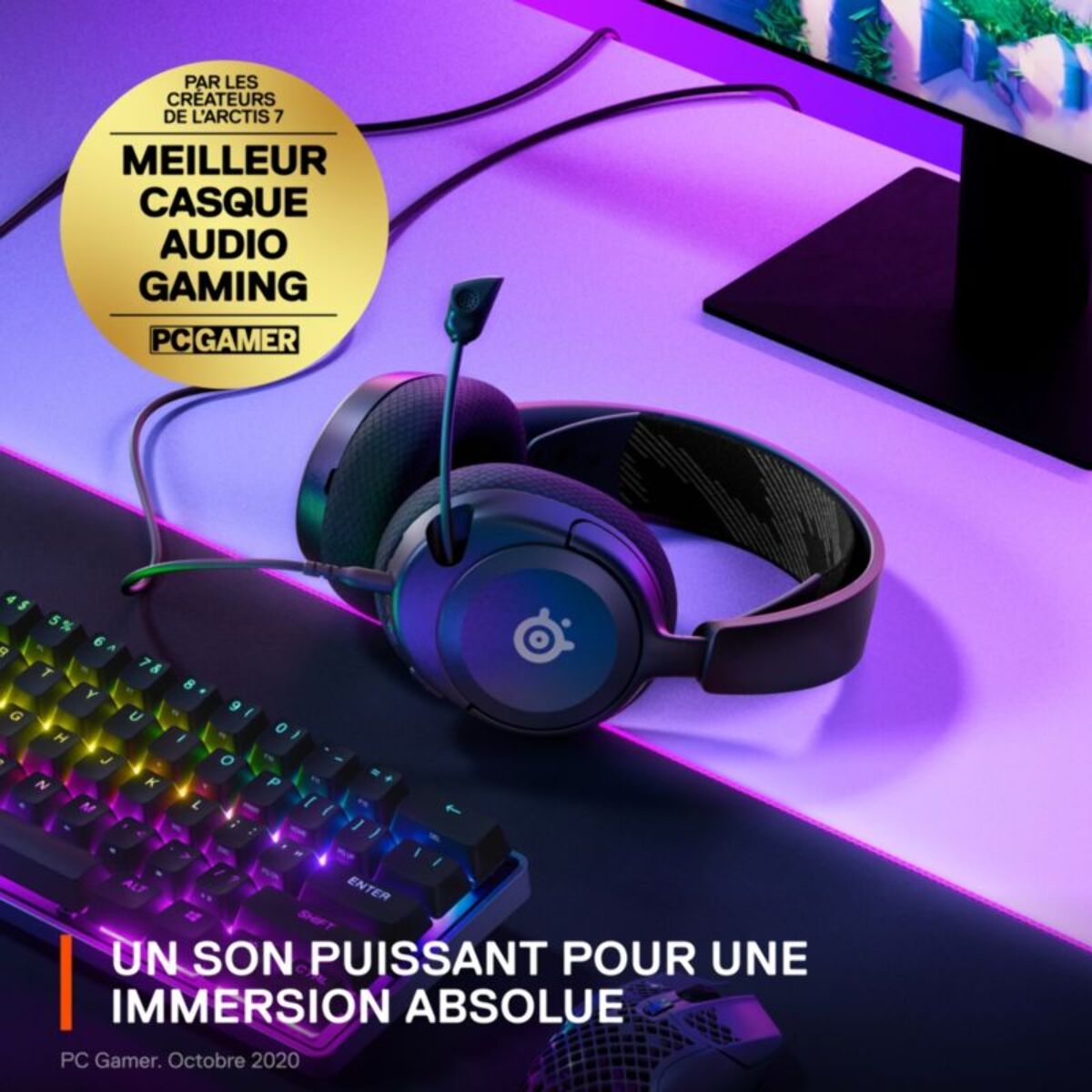 Casque gamer STEELSERIES Arctis Nova 1 Noir