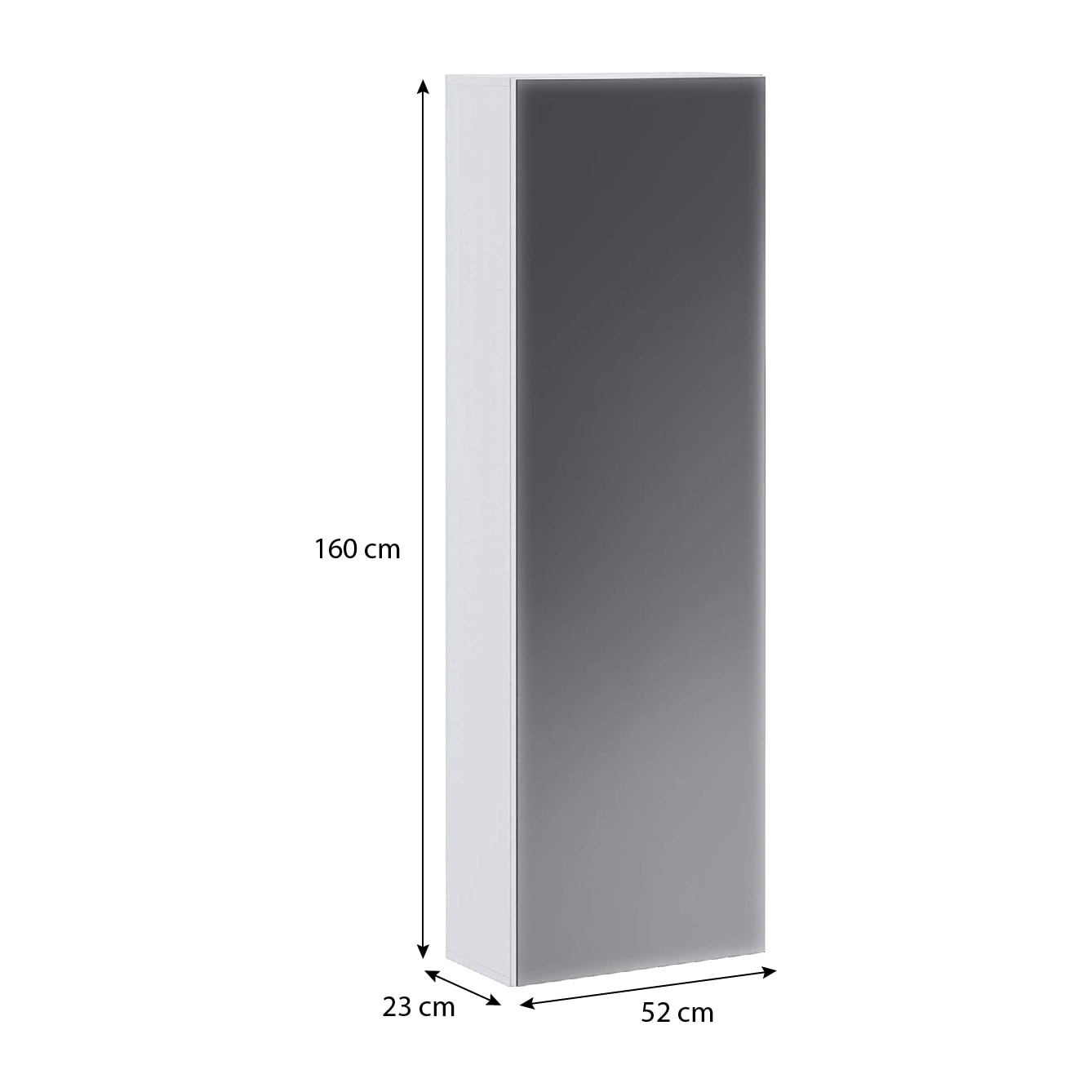 Scarpiera con Specchio Salvaspazio 7 Ripiani 14 Paia Di Scarpe Anta Reversibile Design Moderno Ingresso Camera Cameretta Minimal 160x52x23 Cm Bianco