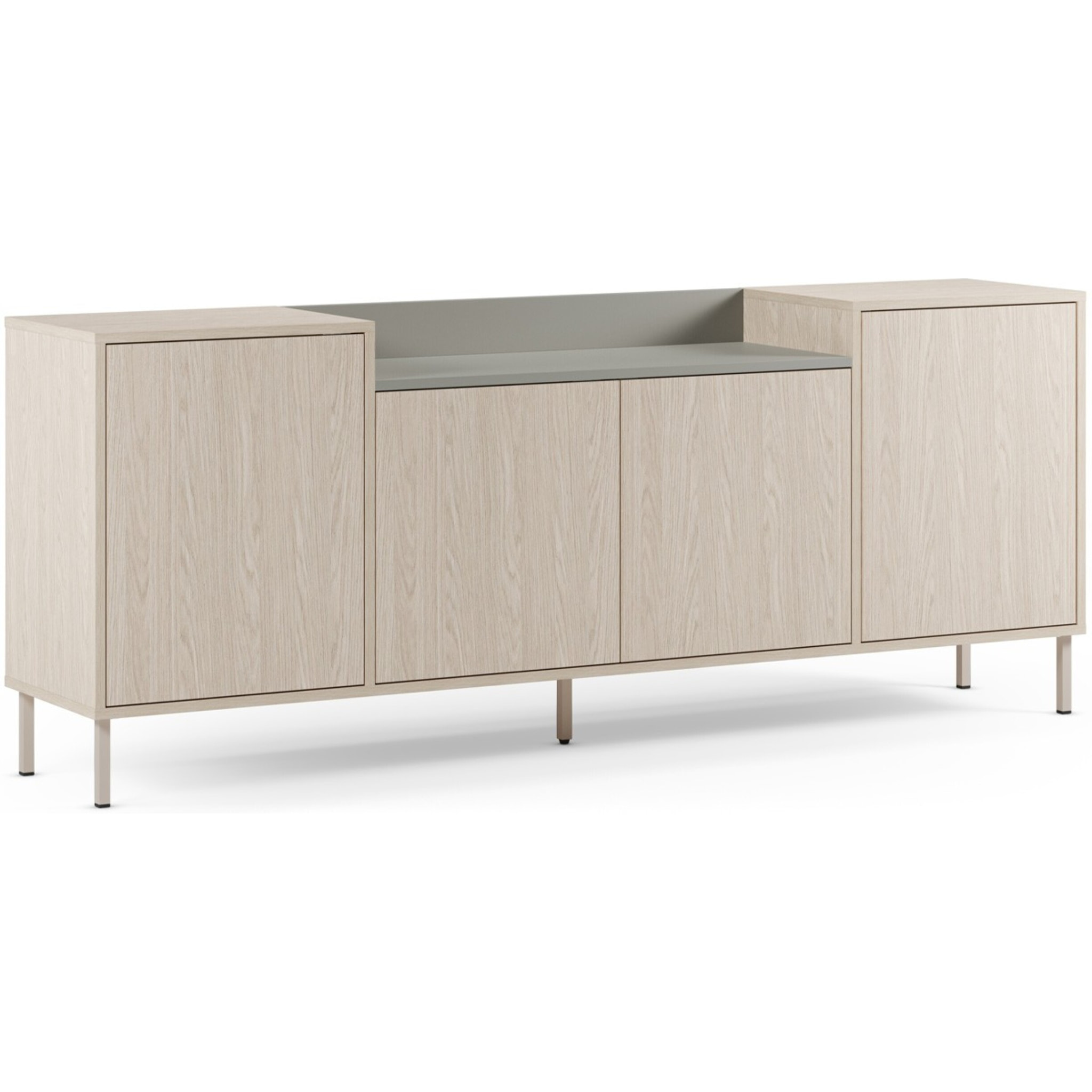 Buffet 4 portes bicolore - AMOS