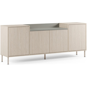 Buffet 4 portes bicolore - AMOS