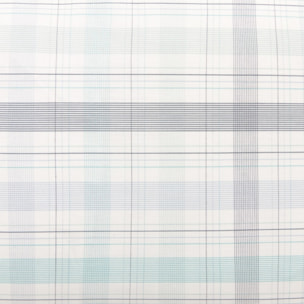 Funda de almohada de algodón 180 hilos cuadros Newren color agua marina 100% Algodón