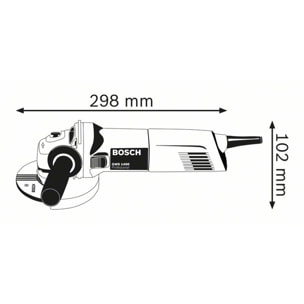 Meuleuse angulaire BOSCH GWS 1400 125 mm + Disque diamant BOSCH - 0601824900