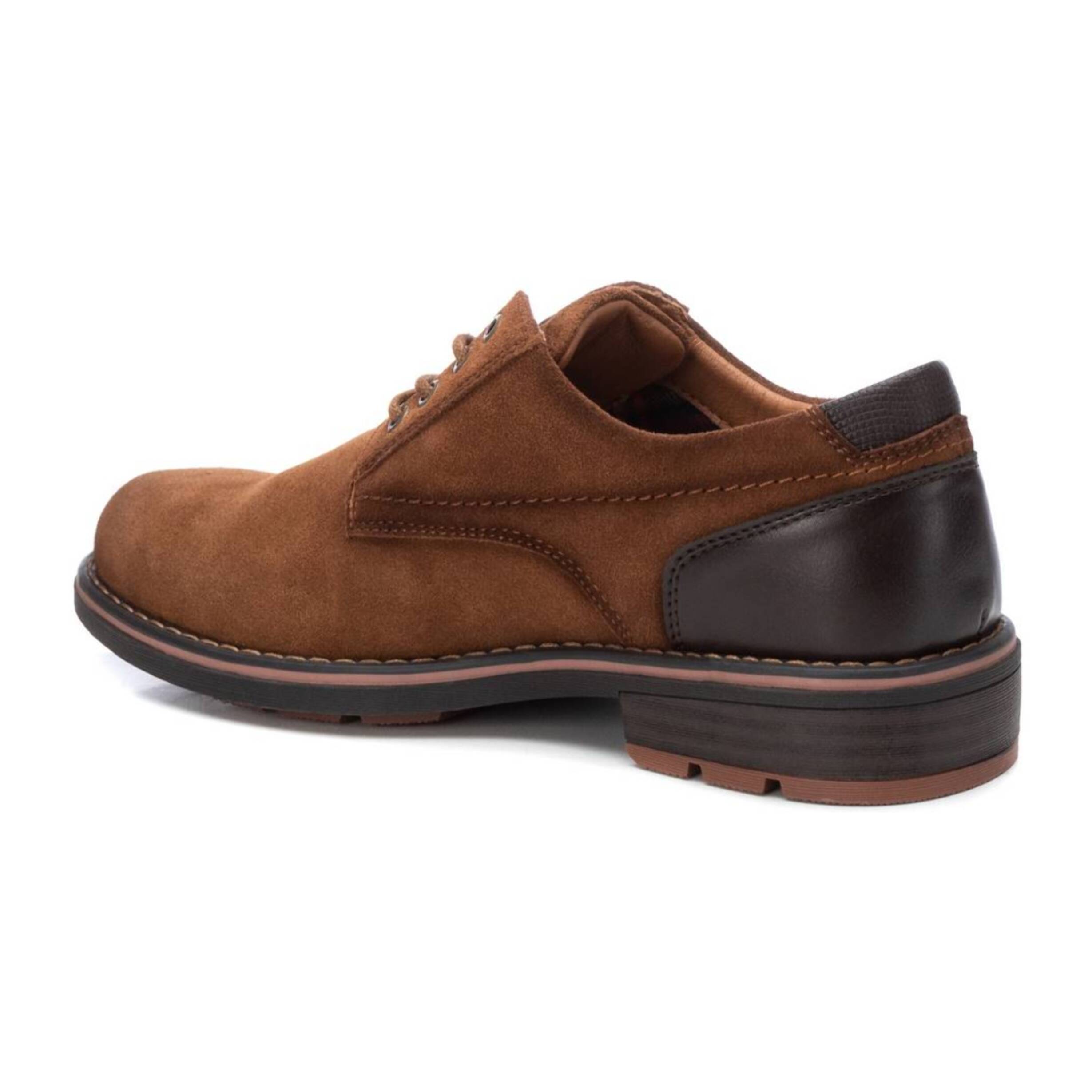 Zapato blucher/derby de piel camel