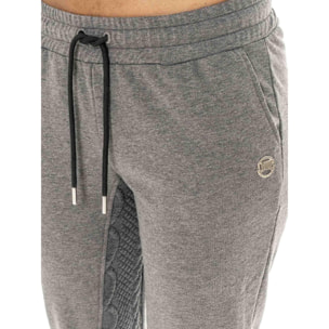 Pantalone invernale donna, fondo in costina, inserti in treccia Leone 1947 Braid