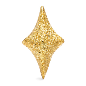 Pendiente Suelto Organic Star Spark Plata Baño Oro