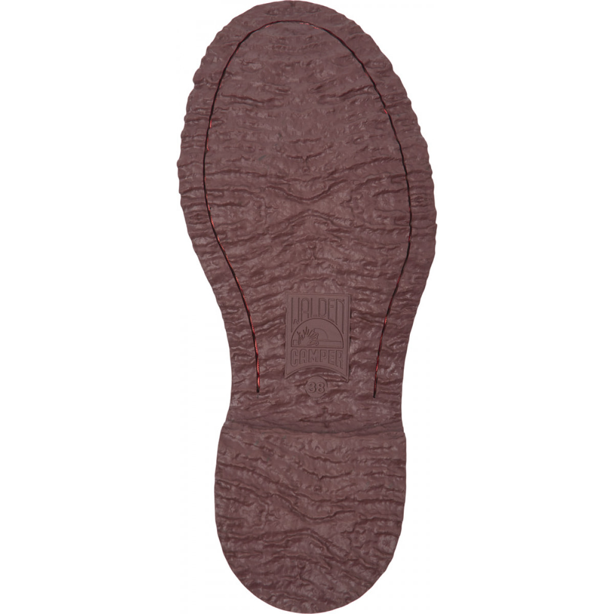 CAMPER Walden - Zapatos de cordones Burdeos Mujer