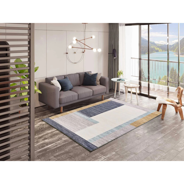 Alfombra impresa geomÃ©trica multicolor Class, varias medidas disponibles