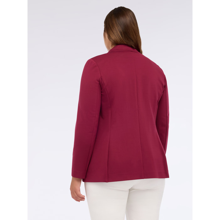 Fiorella Rubino - Blazer in Punto Milano - Bordeaux