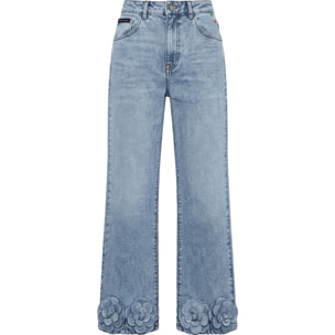 PHILIPP PLEIN Vaqueros de corte recto ROSES